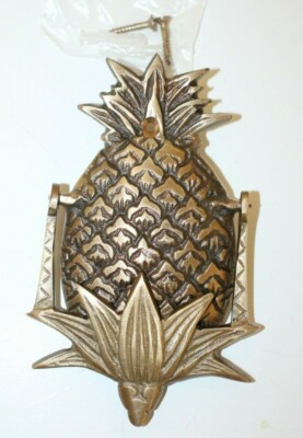 Antique Vintage Style Brass Pineapple Door knocker COLONIAL EARLY AMERICAN