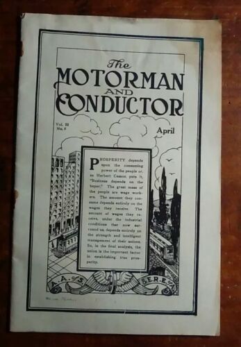April 1914 - The Motorman and Conductor Journal