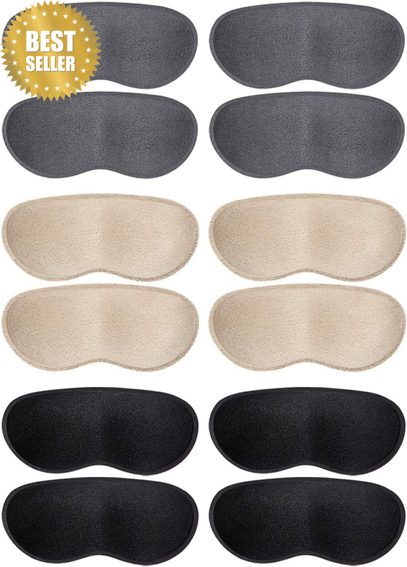 12 PCS Heel Grips for Women and Men, Self-Adhesive Heel Cushion Inserts Prevent