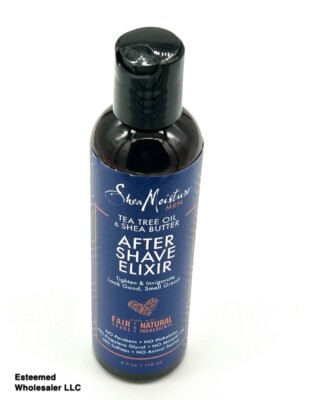 SHEA MOISTURE Men Tea Tree Oil & Shea Butter After Shave Elixir 4oz w/o box