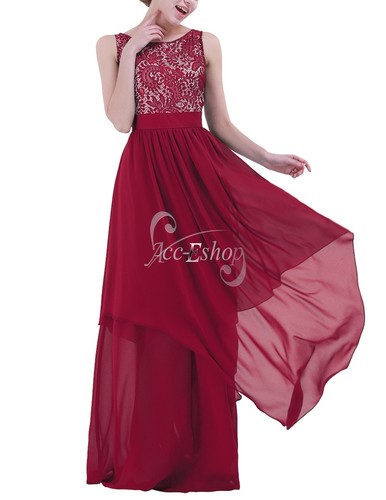 Womens Vintage Formal Bridesmaid Evening Gown Party Prom Dress Long