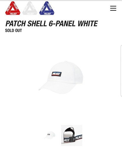 帽子 PALACE pocket shell 6-panel cap black Palace Patch Shell 6 Panel Hat | eBay