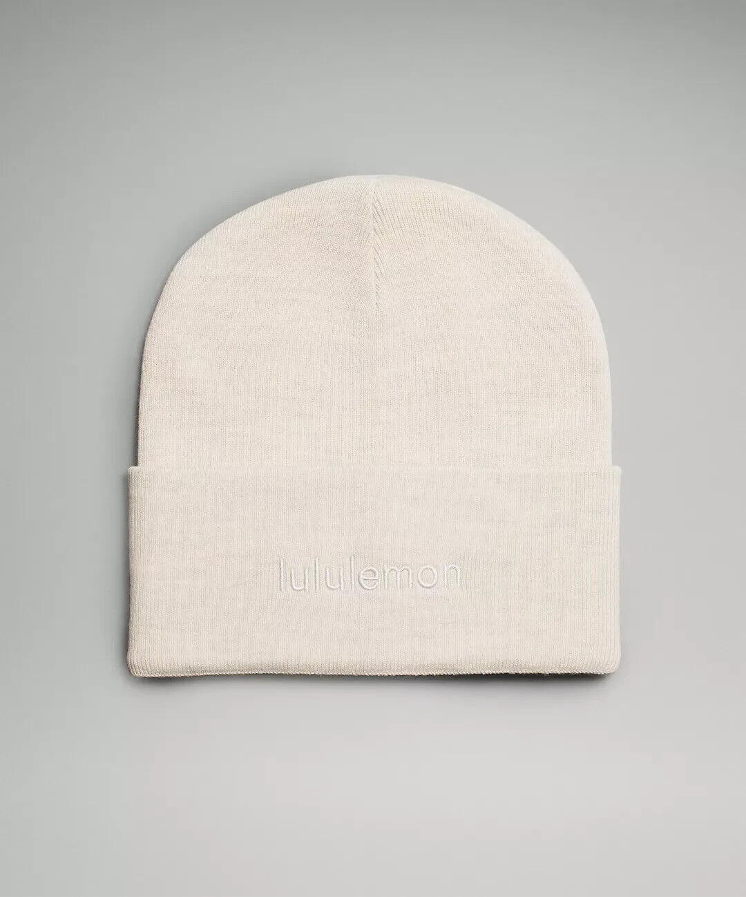 Lululemon Warm Revelation Beanie Winter Hat Heathered Bone Lululemon Warm Revelation Beanie Winter Hat Heathered Bone