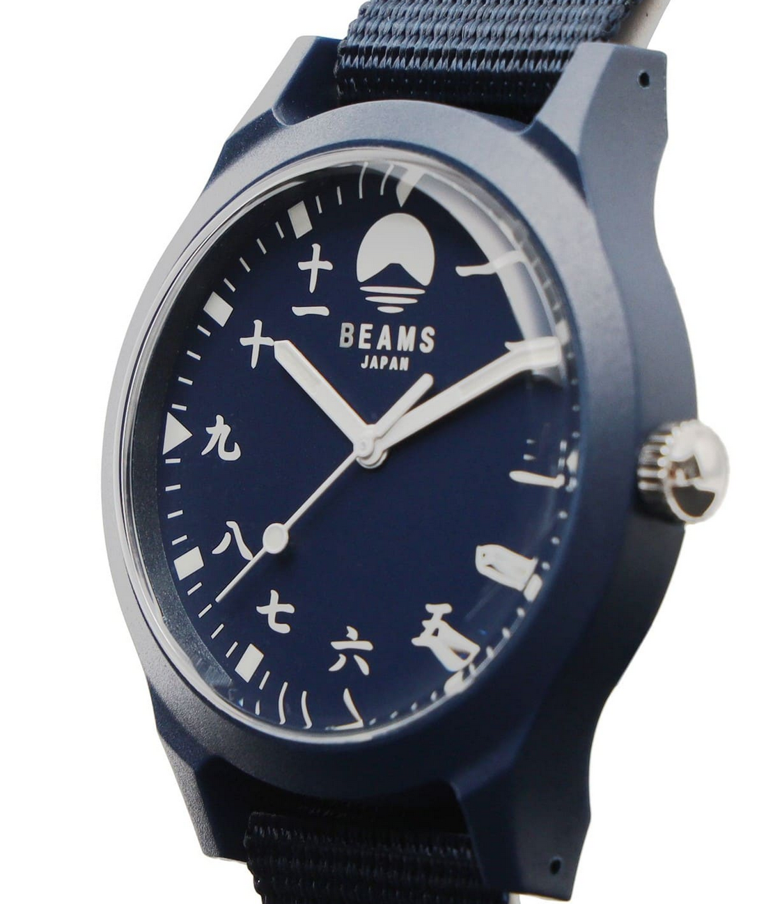 Pre-owned Beams Japan Exclusive Original Kanji Numerals Watch - Indigo