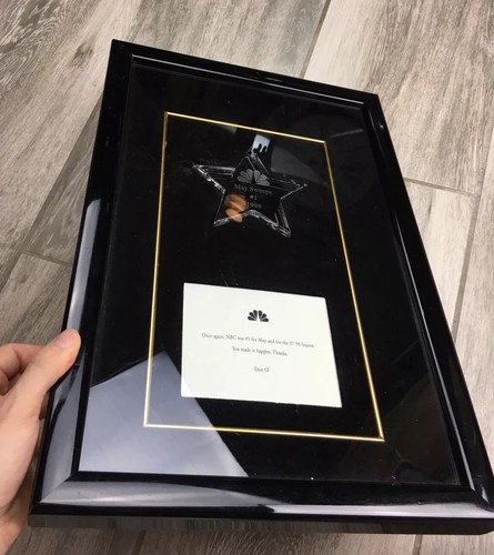 NBC May Sweeps #1 Swarovski Crystal Employee Award 1997 - 1998 Season Rare