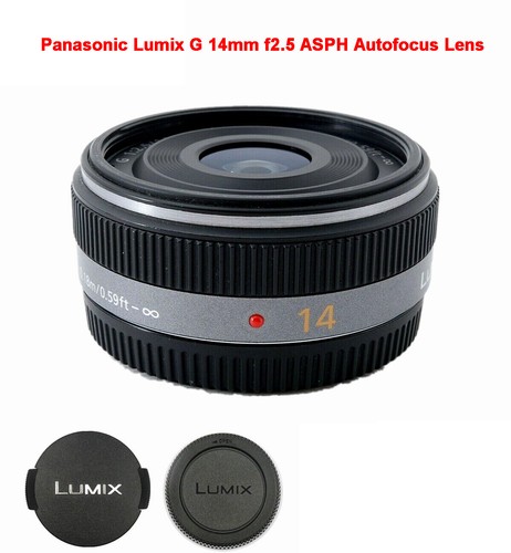 Panasonic Lumix G 14mm f2.5 ASPH Autofocus Lens Silver H