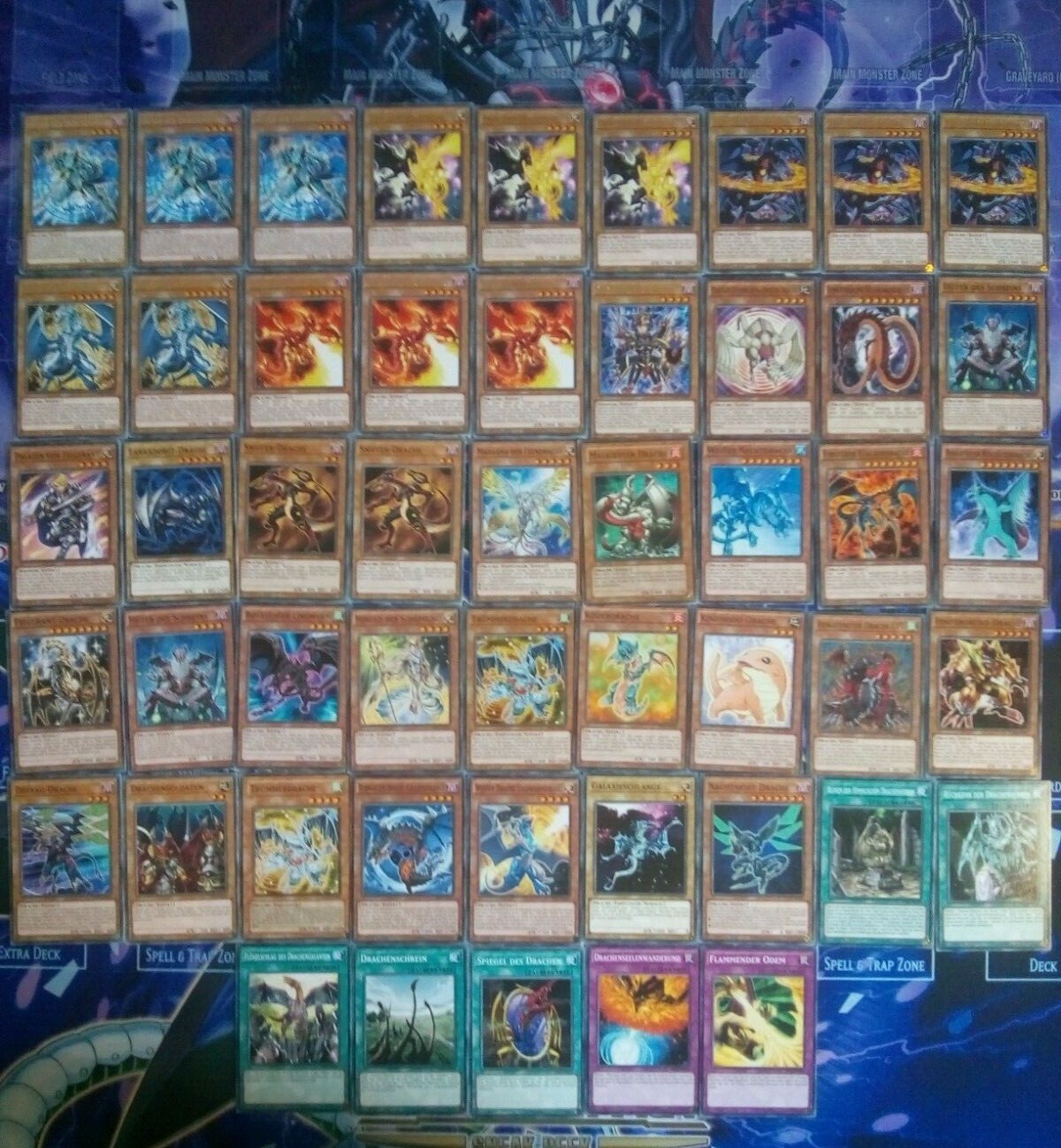 Yu-Gi-Oh Komplettes Drachen-Deck, 50 Karten, NEU, auch für Beginner geeignet