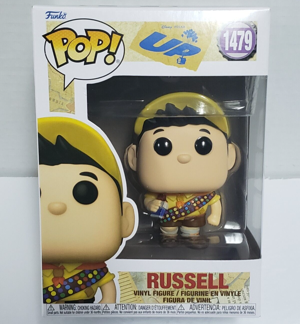 FUNKO POP ディズニー　ピクサー　ラッセル　レア　60番 FUNKO POP DISNEY UP RUSSELL #60 Comes In A Pop Protector