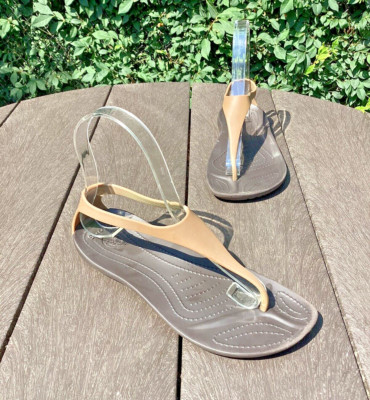 crocs sexi flip wmns womens sandals brown size 4 us 11354 854 new 165604700583