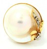 Mabe Pearl & Diamond Dress Ring 14ct Yellow Gold Fine Statement Ring Band Size N-1.JPG