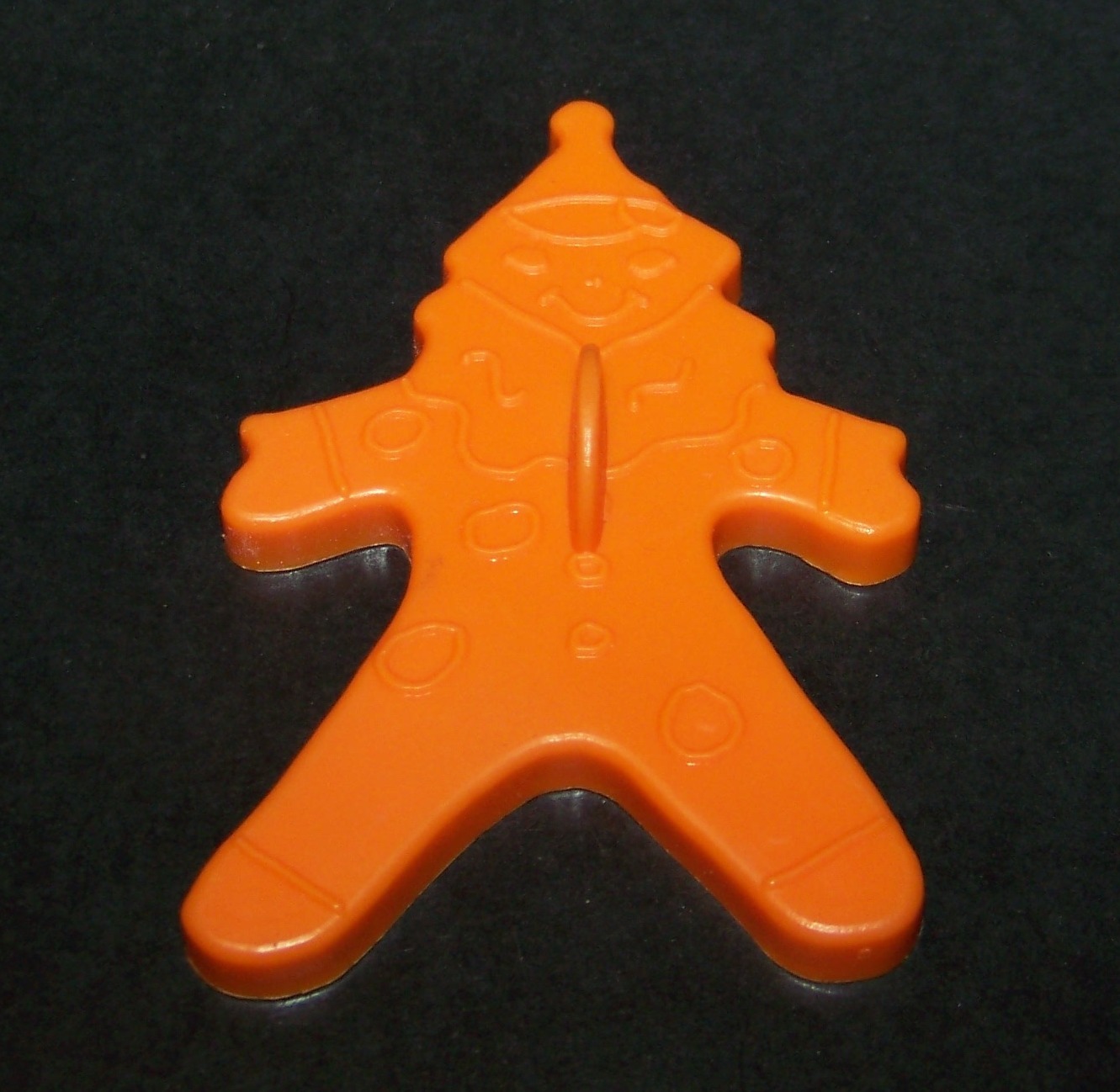 Vintage Clown Cookie Cutter Orange 3.25