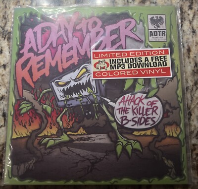 A Day To Remember Attack Of The Killer B-Sides SECOND PRESS 7'' Clear Green /900