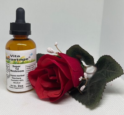 Super 12 Mushroom  Herbal Tincture Highest Quality Pick 1 FREE Sample Below