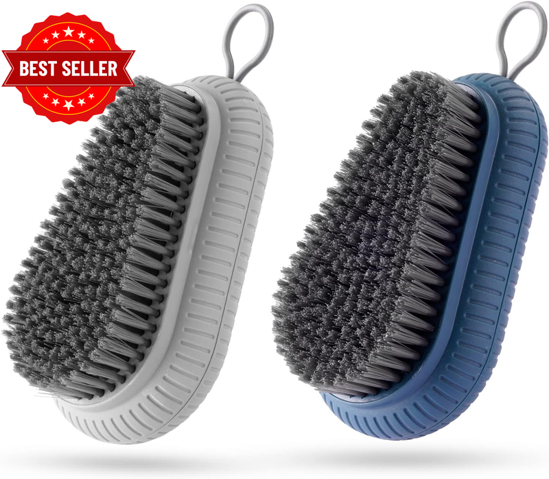 2 PCS Heavy Duty Nail Brush for Cleaning Fingernails, Durable Stiff Bristles Nai