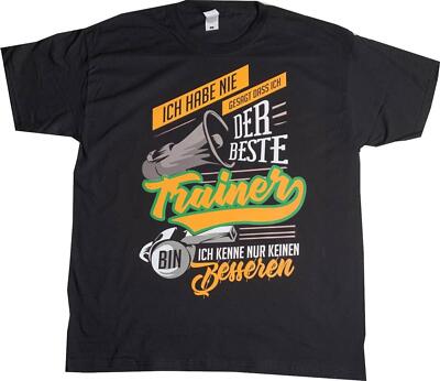 Der Beste Trainer T-Shirt witzige Sprüche Männertag Shirt Fussball Verein D48