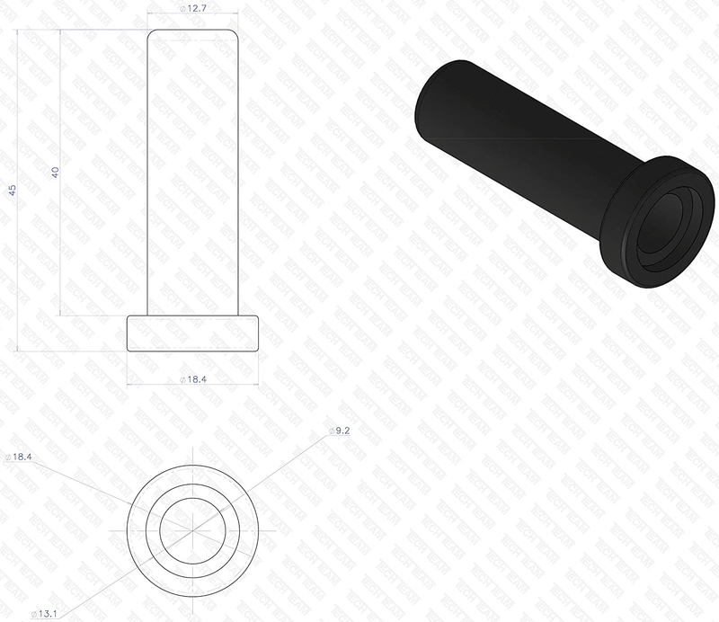 Tech Team Bed Frame Feet Risers - Heavy Duty Replacement