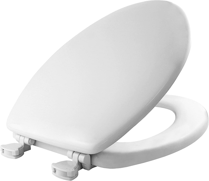 With Easy-clean & Change Hinges, Elongated, Whit