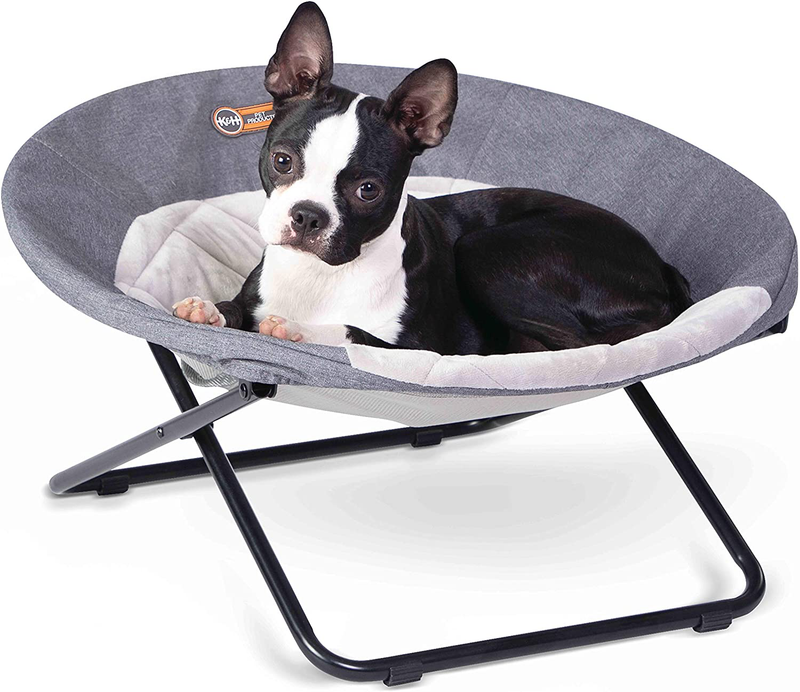 K&H PET PRODUCTS Cozy Cot Elevated Pet Bed, Dish Chair for Dogs and Cats, Machin