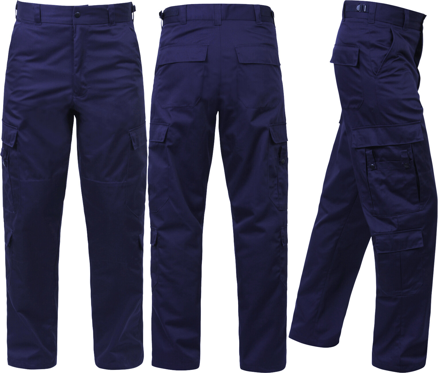 Navy Blue EMS EMT Pants Tactical 9 Pocket Uniform Zipper Fly Navy Blue EMS EMT Pants Tactical 9 Pocket Uniform Zipper Fly