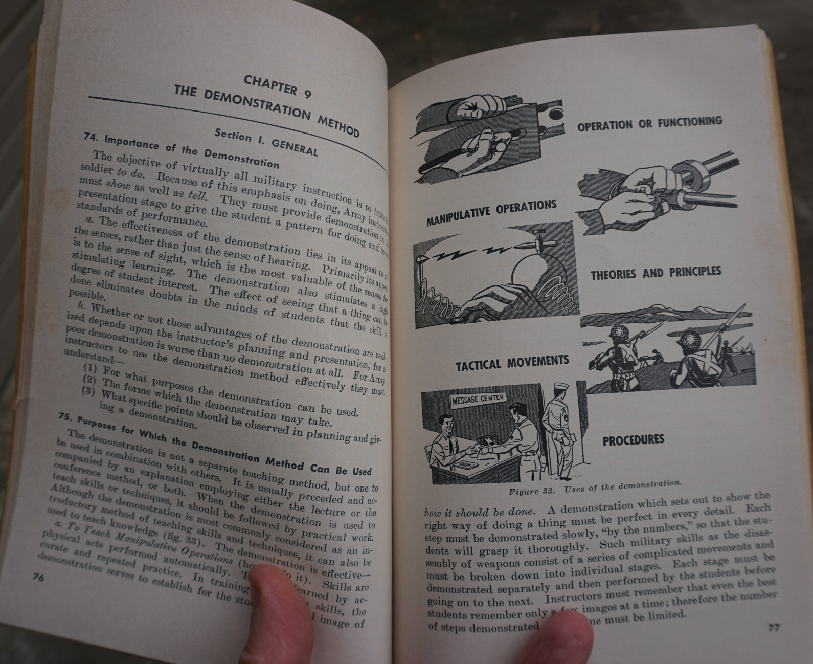 Army manuals: FM 21-6 dated 1954, ROTCM 145-90 Operations 1958  (LOC =K5 Gr tub)