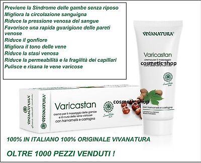 Varicastan PRODOTTO UFFICIALE IN ITALIANO gambe antinfiammatorio vene varicose