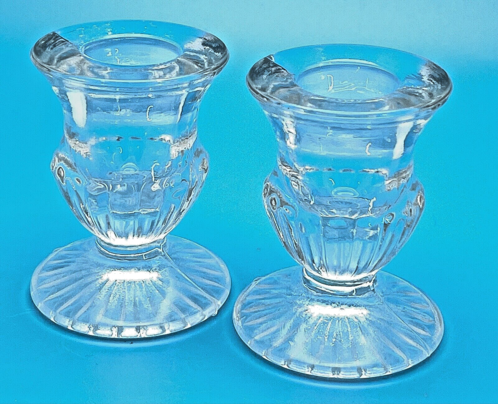 S Art Deco Fused Clear 2 1/2