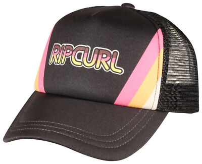 Rip Curl Girls Mixed Revival Trucker Hat - Washed Black - New