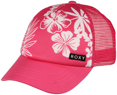 Шапка Roxy Girls Honey Coconut Trucker - шокирующий розовый Hello Aloha - новинка