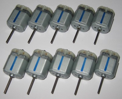 10 X Mabuchi FC-280 Long Shaft Motors - Car Door Lock / Mirror Motor - FC-280PT