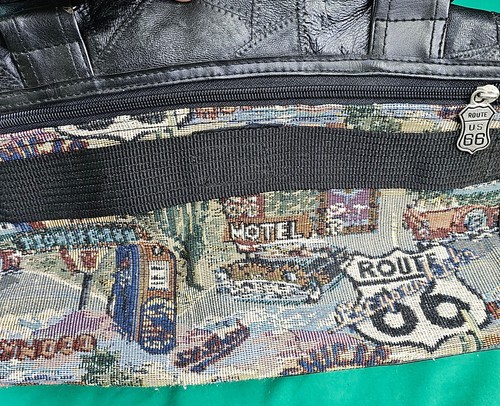 Jade Brand Route 66 Tapestry Travel Bag Overnight Weekender