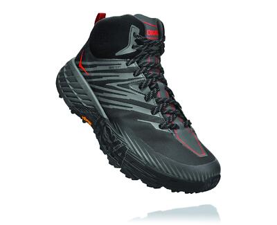 Мужские кроссовки Speedgoat Mid GORE-TEX 2 HOKA, антрацитовый/серый, 8 D Medium US