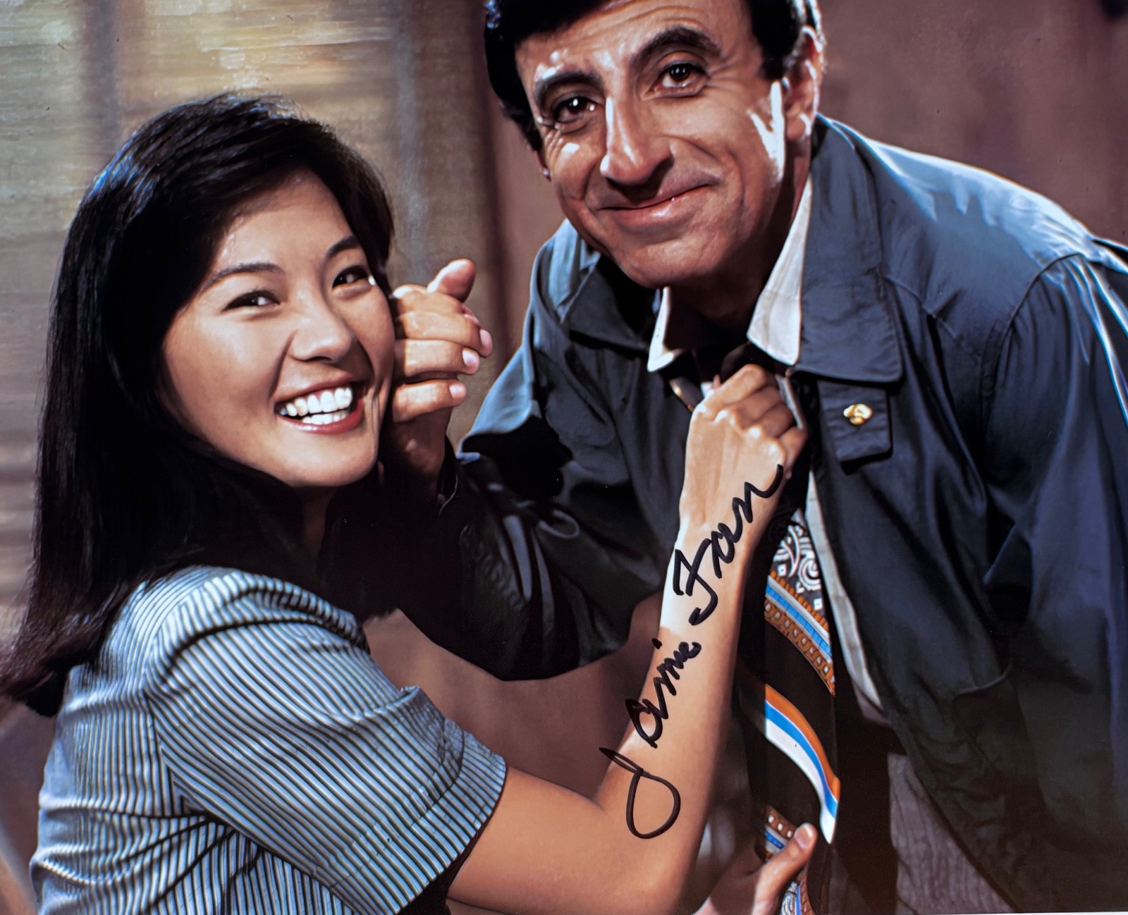 Jamie Farr -MASH- Autogramm original - Großfoto 20 x 25 cm