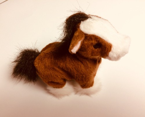 FurReal Friends Pawtucket Brown & White Pony Horse Interactive Walking Toy 6”