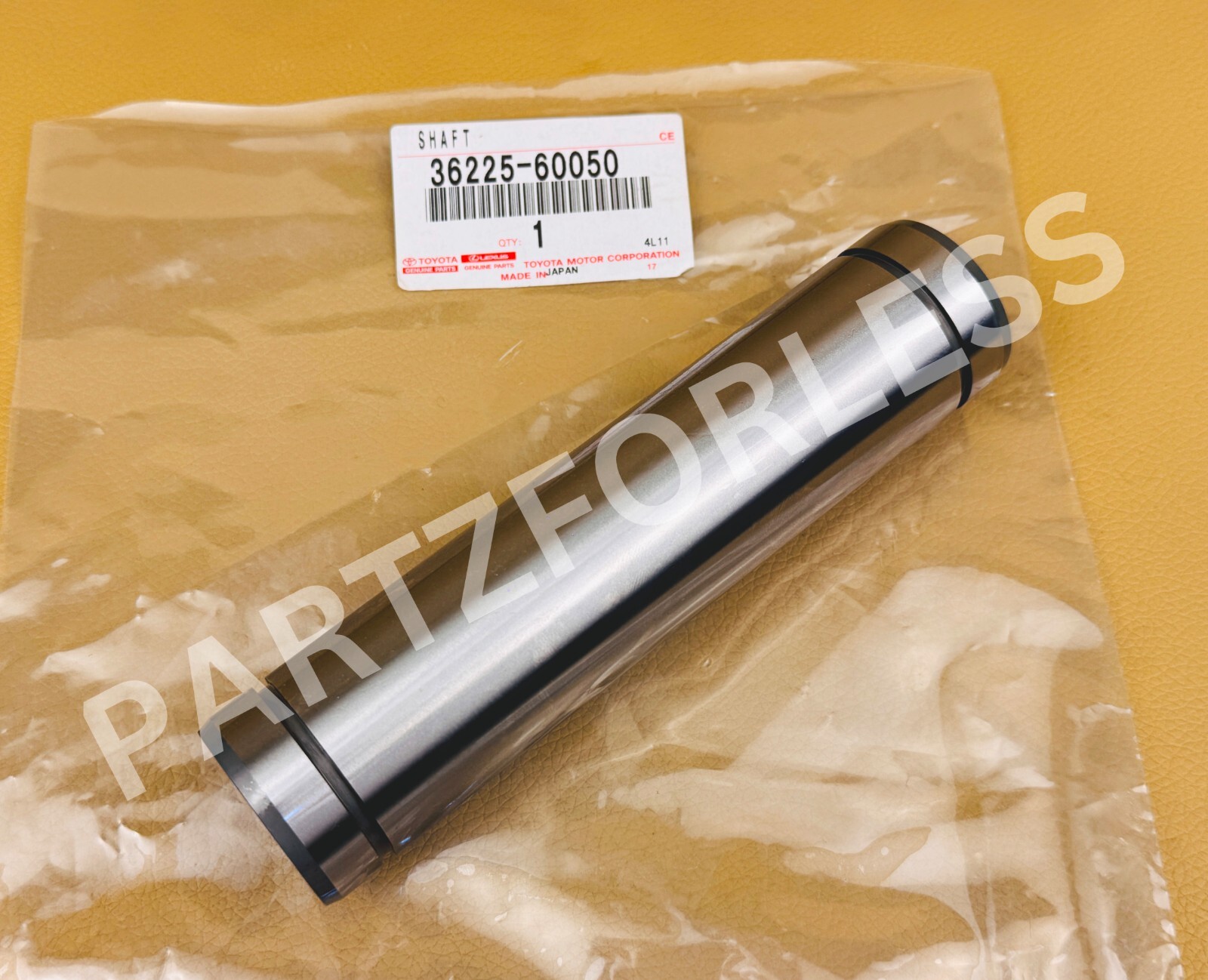 36225-60050 TOYOTA GENUINE SHAFT, TRANSFER IDLER GEAR OEM
