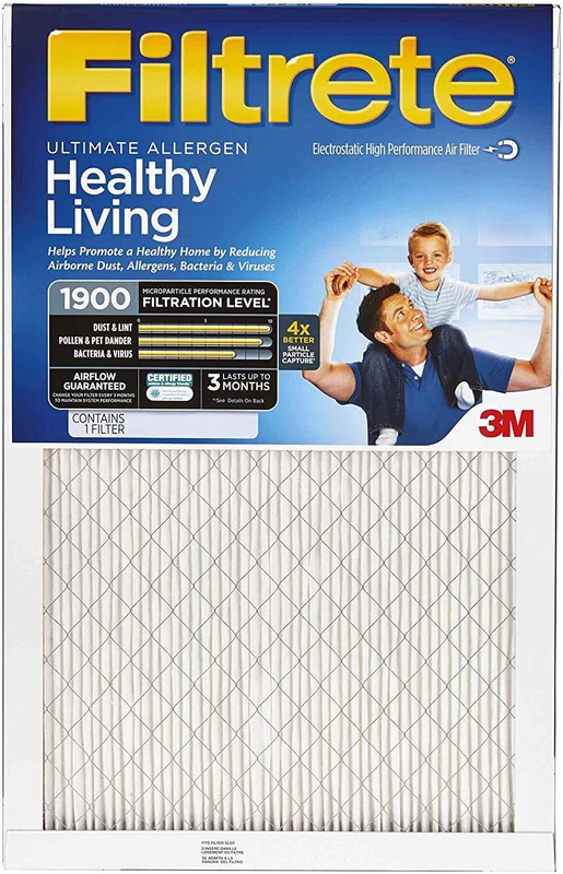 Filtrete 16X20X1 Air Filter, MPR 1900, MERV 13, Healthy Livi