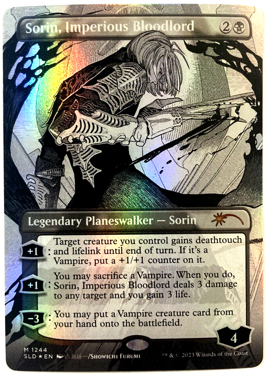 MTG Sorin, Imperious Bloodlord BORDERLESS FOIL Secret Lair