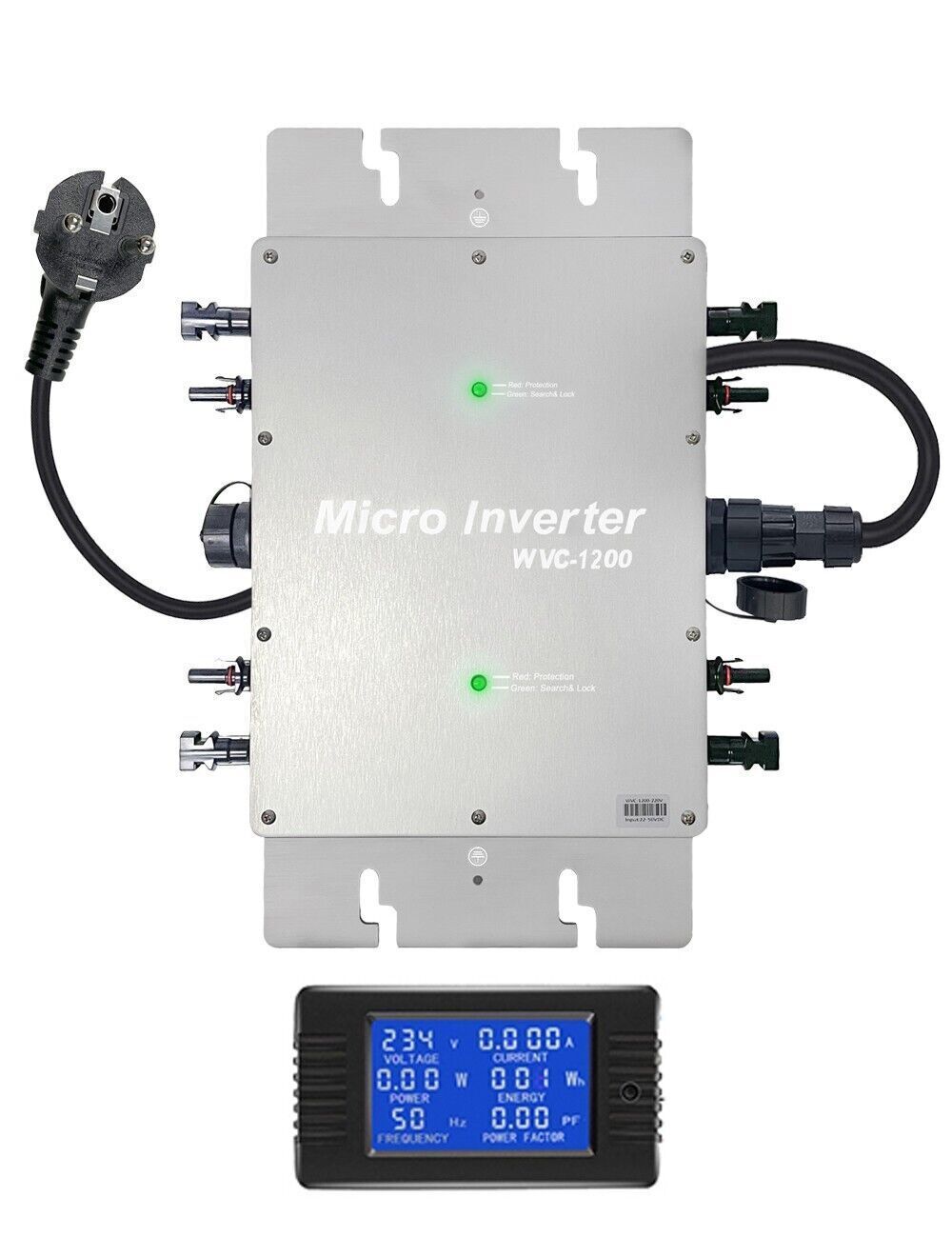 1200W MPPT Waterproof Solar Grid Tie Microinverter DC28-50V for 30V 36V PV Panel