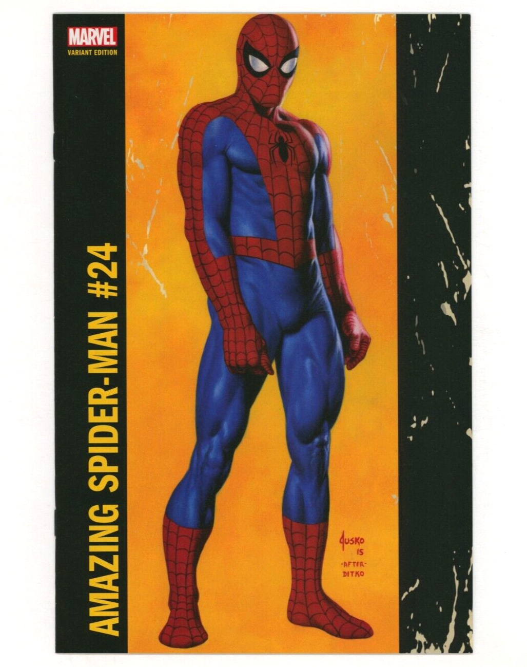 Marvel Comics AMAZING SPIDER-MAN (2015) #24 JUSKO Corner Box