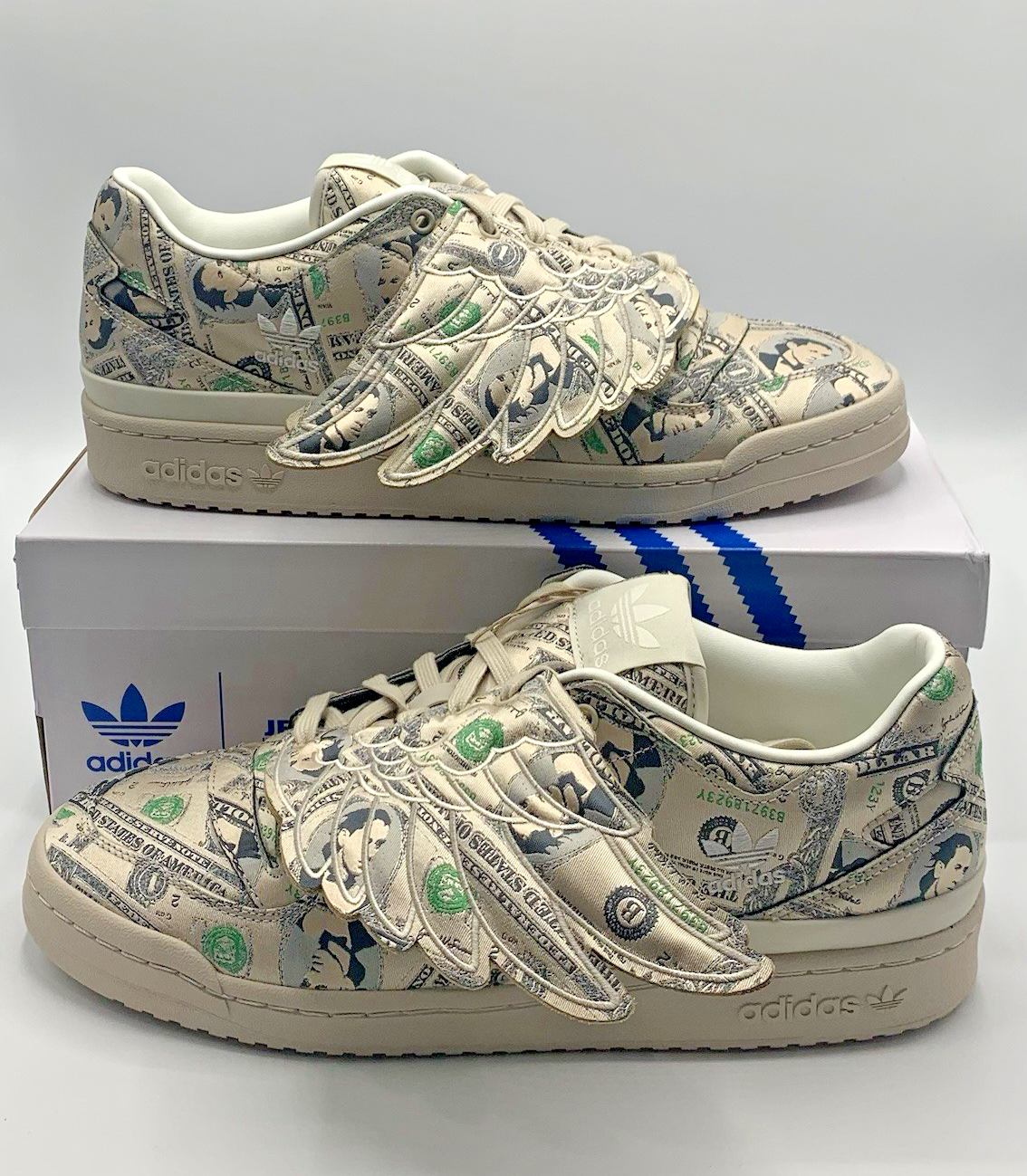 靴 Jeremy Scott adidas Money SST Adidas Jeremy Scott Forum Wings 1.0 Money Lo Size 12 - GX6393