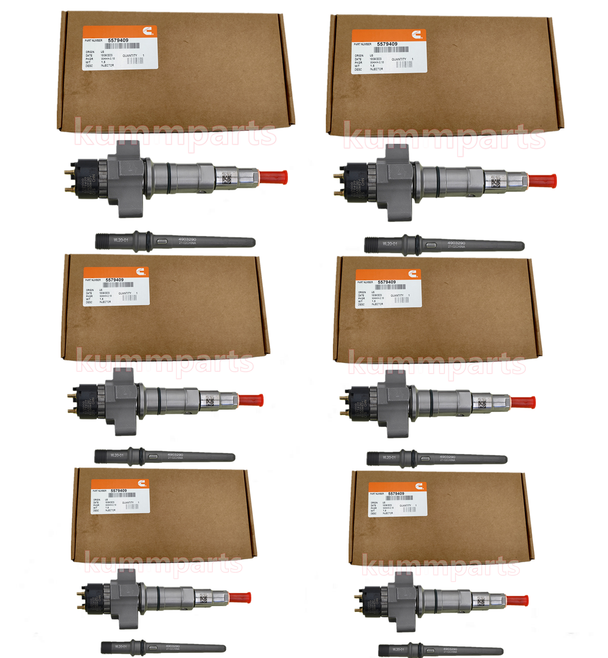 6set FUEL INJECTOR KIT 5579409px Fits For CUMMINS ISL 2872331 