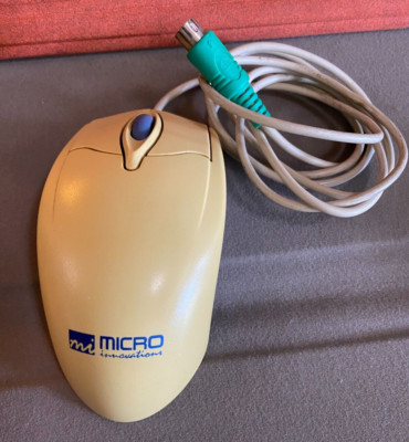 VintageMI Micro Innovations Wired Optical Mouse Windows Compatible PS/2