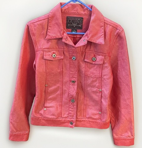 【GUESS JEANS】 古着 チェック ボア アウター ジャケット ピンク $_12.JPG?set_id=880000500F