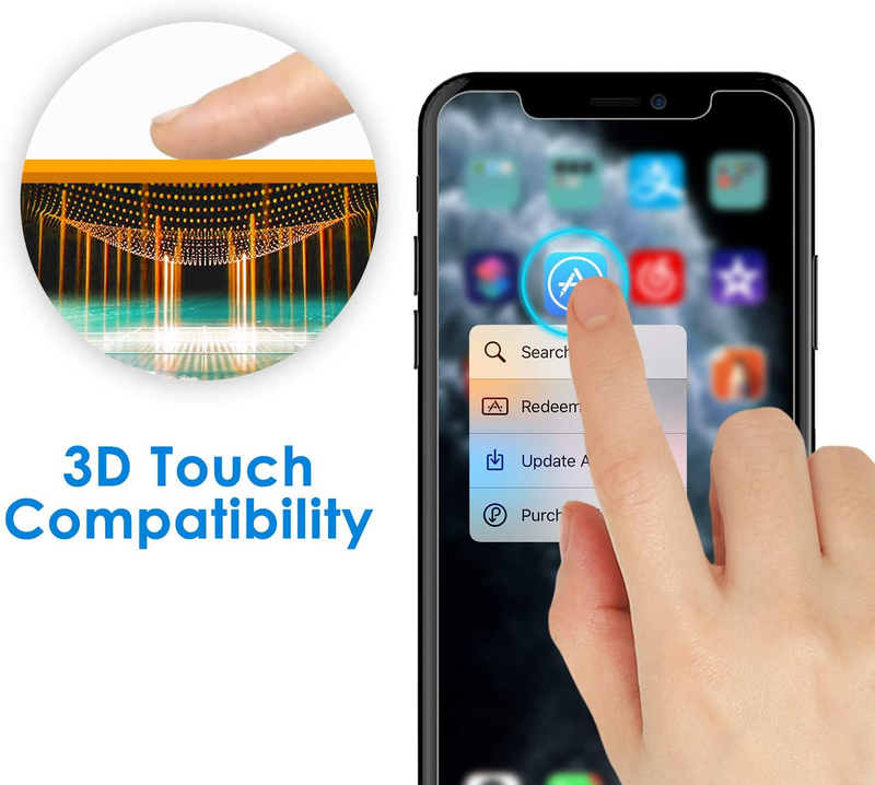 Screen Protector for iPhone 11 Pro, iPhone Xs and iPhone X 5.8-Inch, Tempered Gl