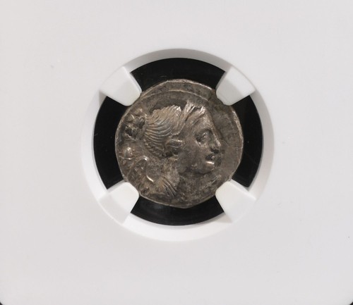 216-214 BC Bruttium AR Drachm The Bretti NGC Choice  XF  5/5 Strike 2/5 Surface