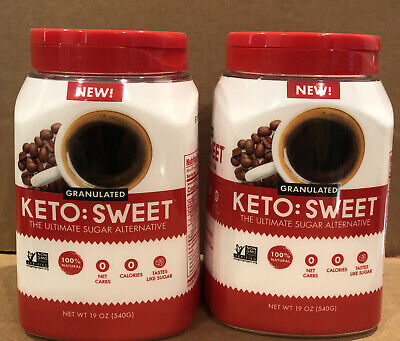 2-packs KETO SWEET Ultimate Keto Sugar Alternative, 19 Oz Jars. exp: 10/15/24