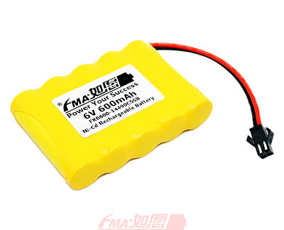 Ni-Cd AA 6V 600mAh Rechargeable Battery for toys Model RC Car Home Alarm system