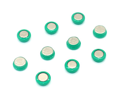 10x Ni-MH Button Rechargeable Battery 1.2v 40mAh For PLC Data backup power