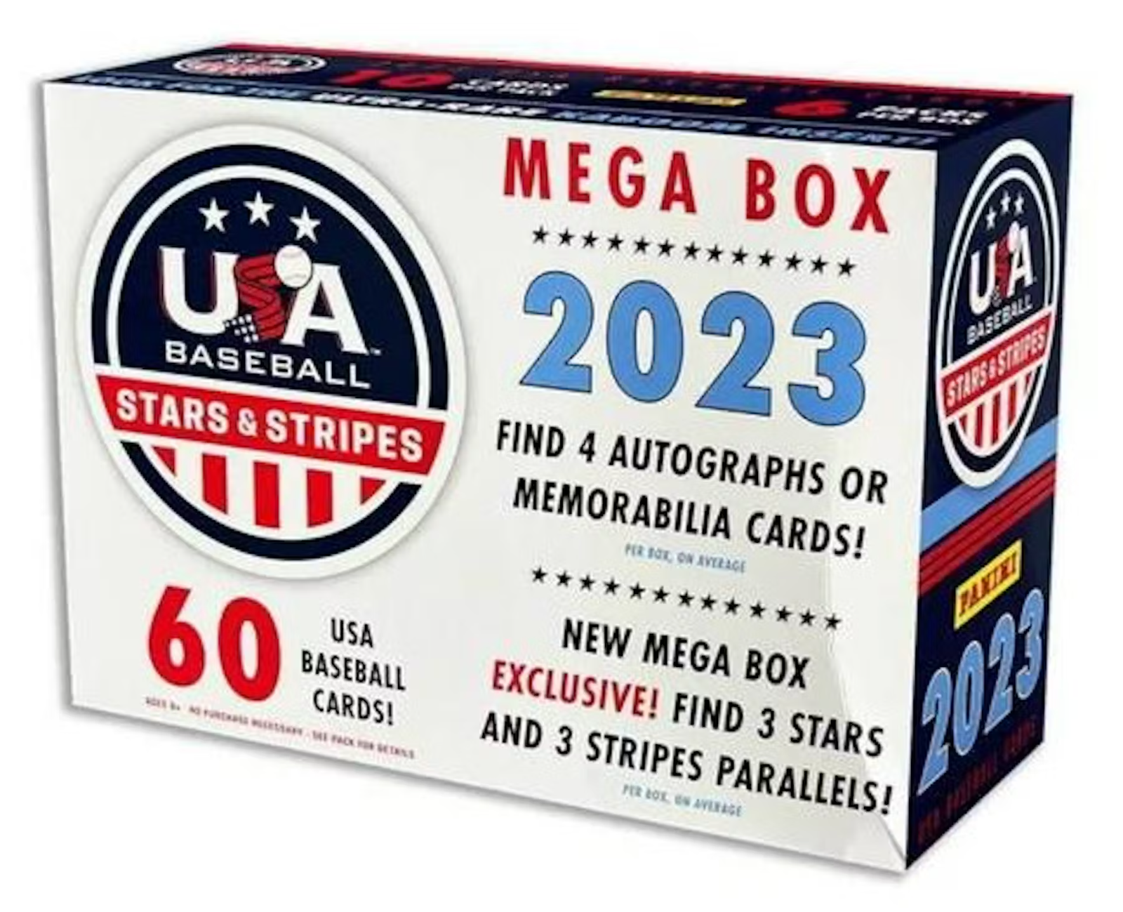 OLD USAページ 2023 Panini Stars & Stripes USA Baseball Sealed Mega Box 4 AUTOS