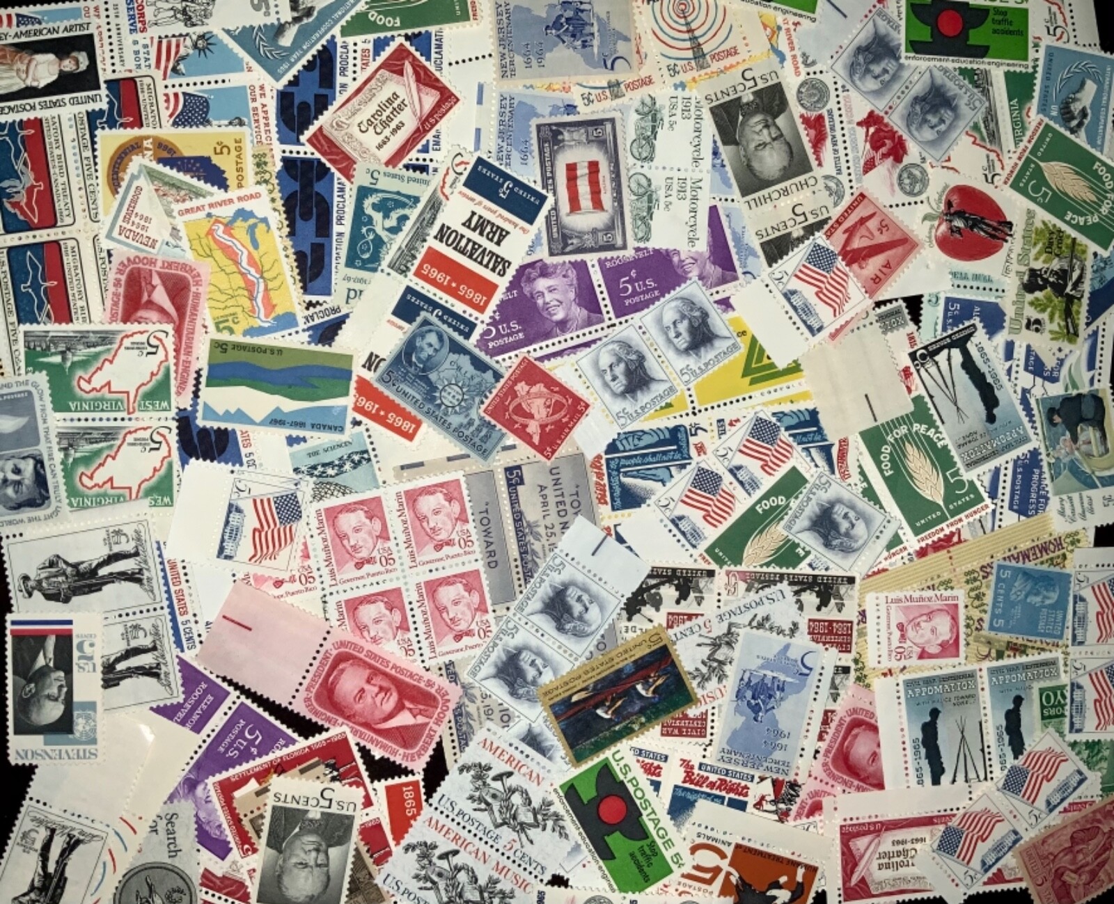 US #0737//C114 MNH 25 All-Different 5c Stamps | eBay