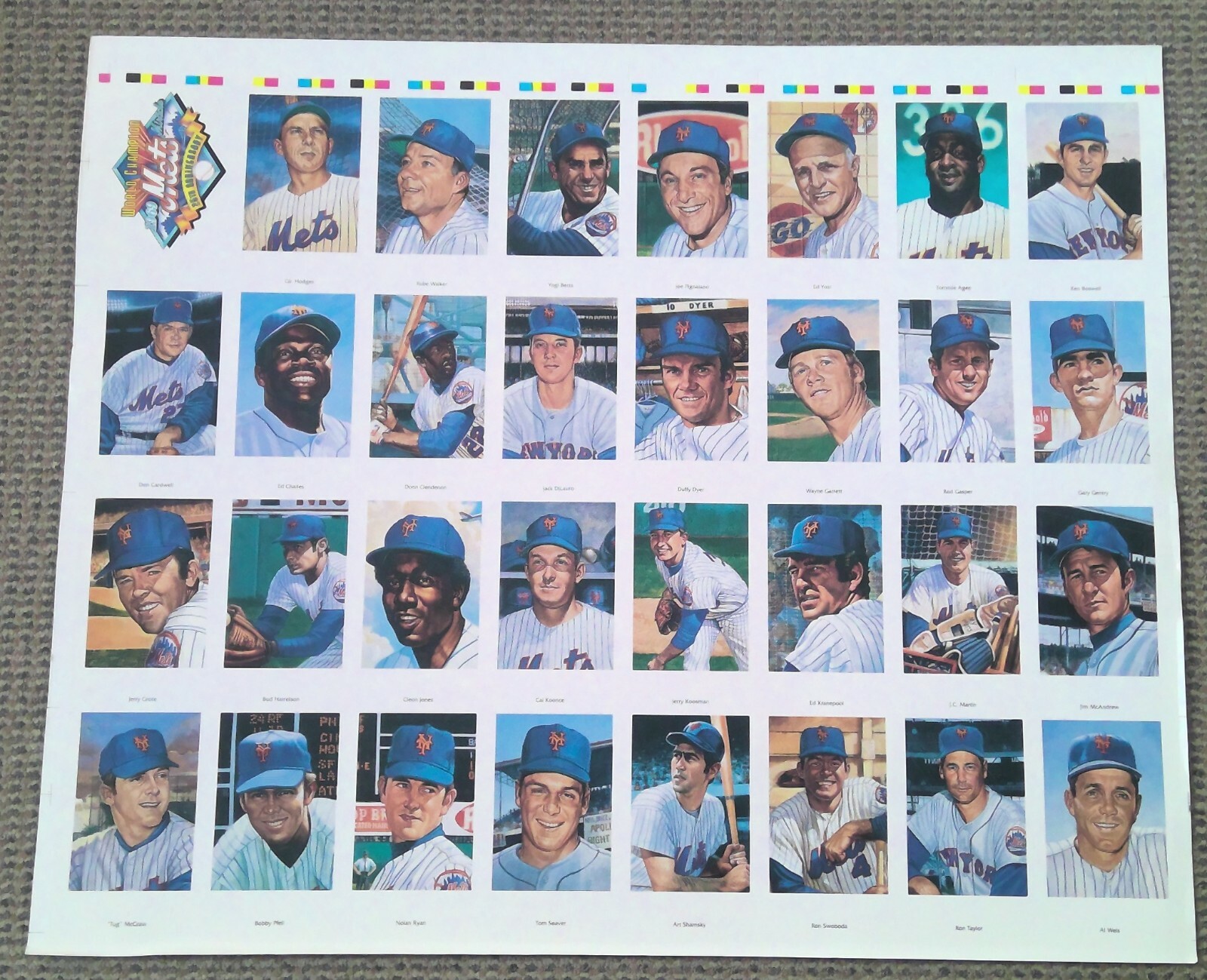 1969 World Champion NY Mets 25th Anniversary Ron Lewis Post